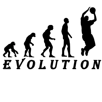 Artwork thumbnail, evolution basketball by DesignNxtLevel