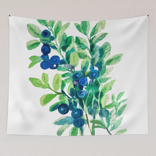 Item preview, wild blueberries designed and sold by Lemontreeart63.