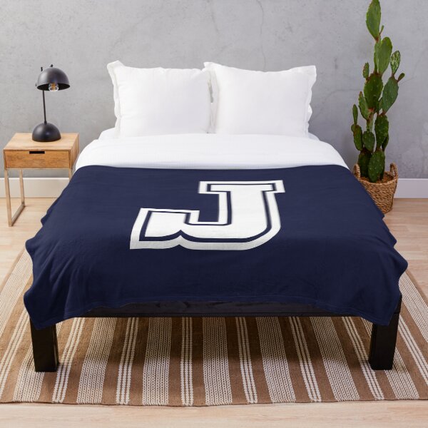 Item preview, Letra J, inicial J estilo universitario en blanco designed and sold by ShineCreative.