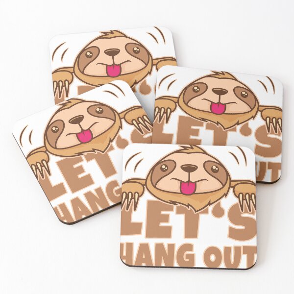 Item preview, LET'S HANG OUT as a cute lazy cozy sloth in summer designed and sold by mabanda.