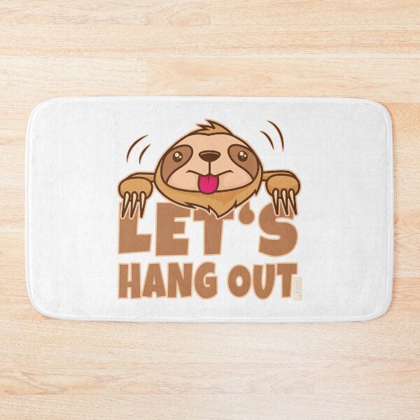 Item preview, LET'S HANG OUT as a cute lazy cozy sloth in summer designed and sold by mabanda.