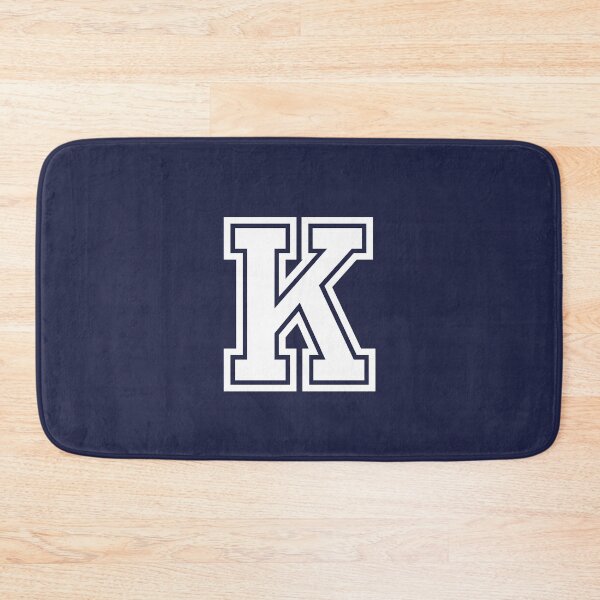Item preview, Letter K, Initial K Varsity style in White designed and sold by ShineCreative.