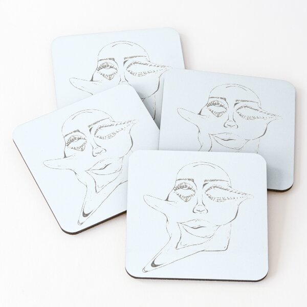 Item preview, Abstract Face Being Pulled Apart; Creepy Art designed and sold by diamondmilk.