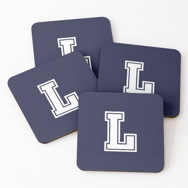 Item preview, Letra L, inicial L estilo universitario en blanco designed and sold by ShineCreative.