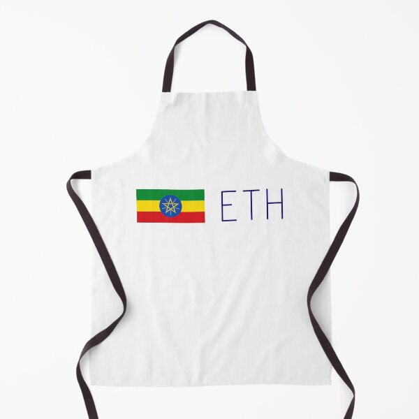 Item preview, ETH (cryptocurrency) with Ethiopian Flag designed and sold by Popular-Gifts.