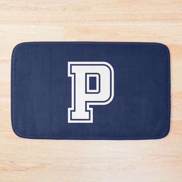 Item preview, Letter P, Initial P Varsity style in White designed and sold by ShineCreative.