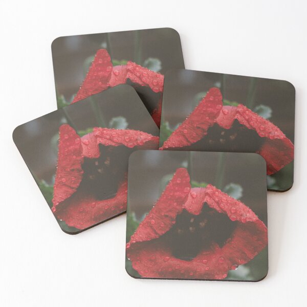 Item preview, Red Poppy after Rainy Day  designed and sold by JoyforU.