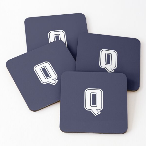 Item preview, Letter Q, Initial Q Varsity style in White designed and sold by ShineCreative.