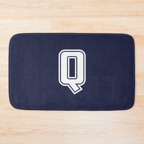 Item preview, Letter Q, Initial Q Varsity style in White designed and sold by ShineCreative.