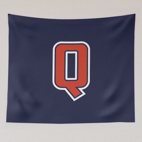Aperçu de l'œuvre Lettre Q, style universitaire Q initial en rouge créée et vendue par ShineCreative.