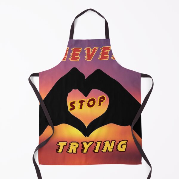 Item preview, Never stop trying inspirational quote cute lovely illustration gift designed and sold by Inspirationarea.