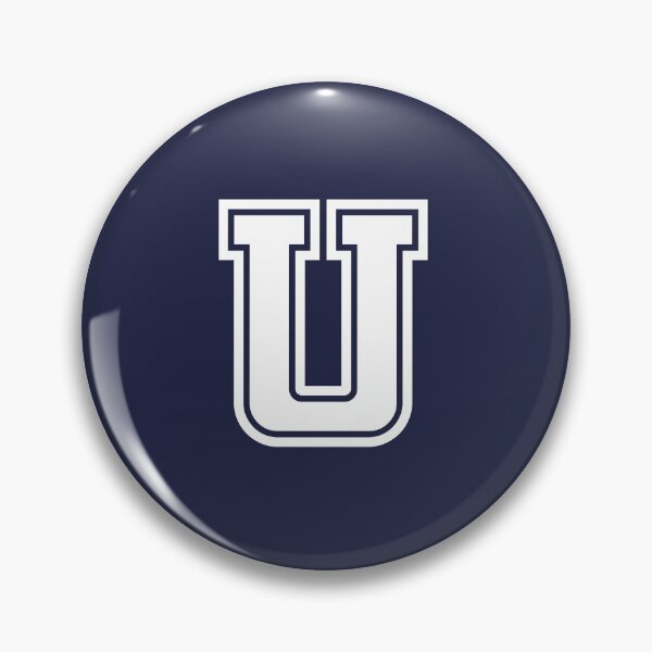 Artikelvorschau, Buchstabe U, Initial U Varsity-Stil in Weiß entworfen und verkauft von ShineCreative.