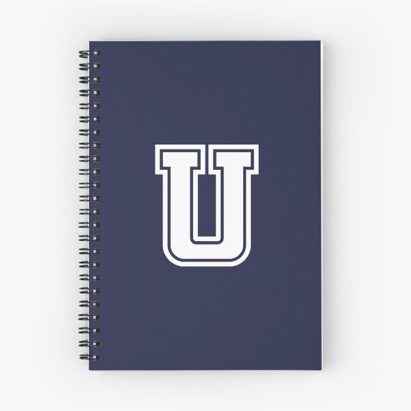 Artikelvorschau, Buchstabe U, Initial U Varsity-Stil in Weiß entworfen und verkauft von ShineCreative.