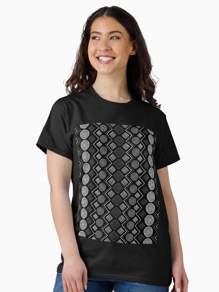 Thumbnail 1 of 7, Classic T-Shirt, Chic African Motif designed and sold by Lafara.