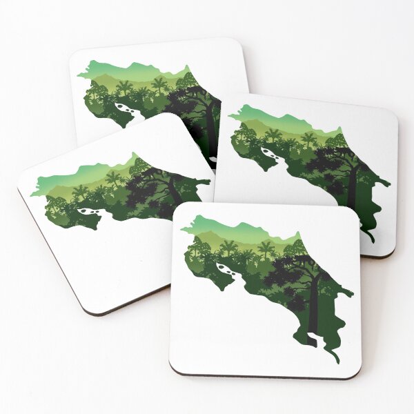 Item preview, Costa Rica, map and landscape designed and sold by landscapeworlds.