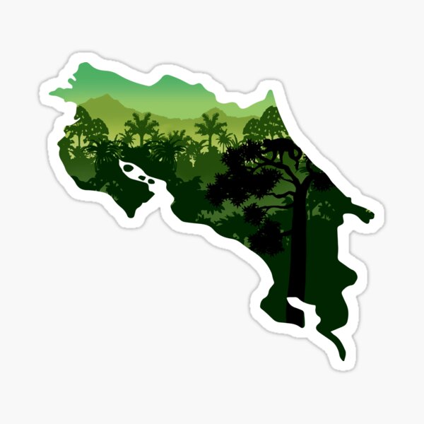 Item preview, Costa Rica, map and landscape designed and sold by landscapeworlds.