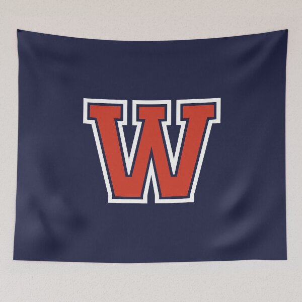Item preview, Letter W, Initial W Varsity style in Red designed and sold by ShineCreative.