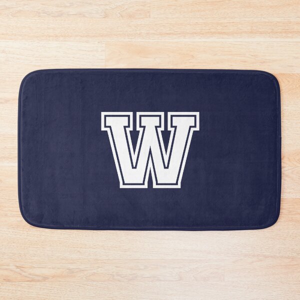 Item preview, Letter W, Initial W Varsity style in White designed and sold by ShineCreative.