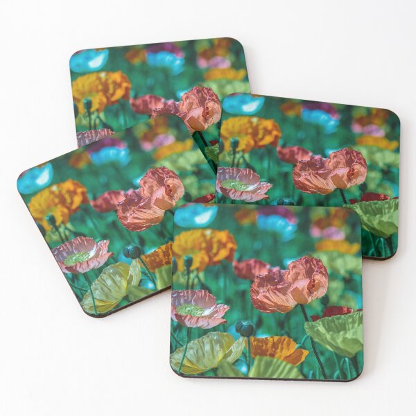 Item preview, Colorful Blooming Poppy Flowers designed and sold by JoyforU.