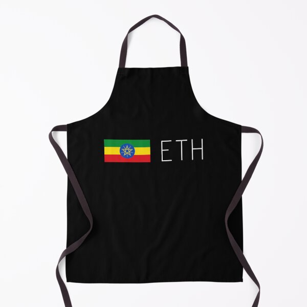 Item preview, ETH Ethereum (crypto) with Ethiopian Flag  designed and sold by Popular-Gifts.