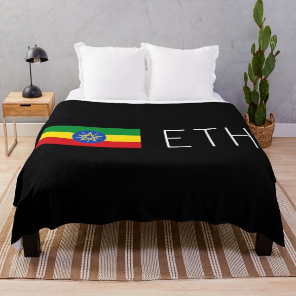 Item preview, ETH Ethereum (crypto) with Ethiopian Flag designed and sold by Popular-Gifts.