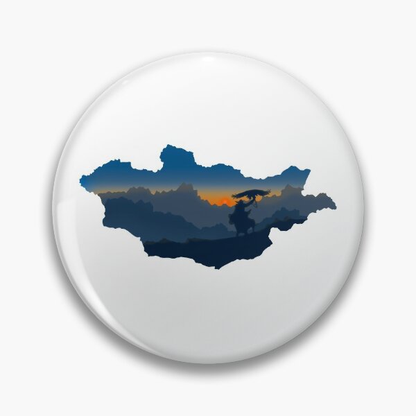 Item preview, Mongolia map and landscape designed and sold by landscapeworlds.