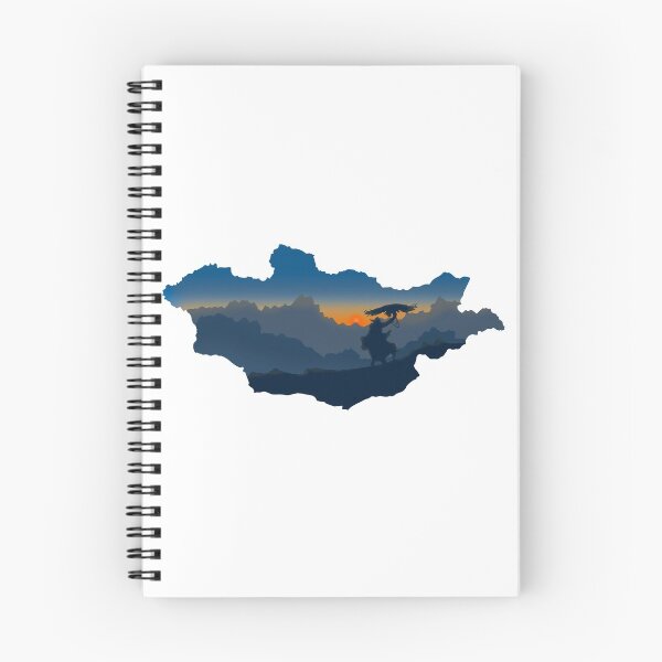 Item preview, Mongolia map and landscape designed and sold by landscapeworlds.