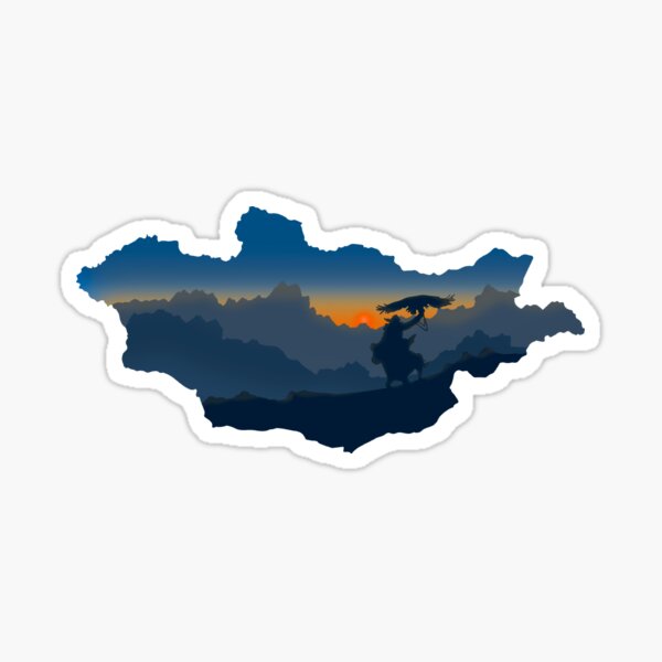 Aperçu de l'œuvre Carte et paysage de la Mongolie créée et vendue par landscapeworlds.