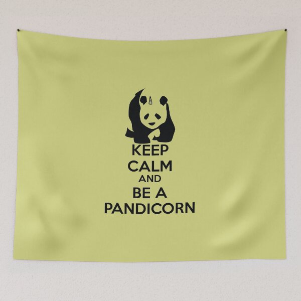 Item preview, Keep Calm And Be A PandiCorn - Black Logo Design designed and sold by 108dragons.