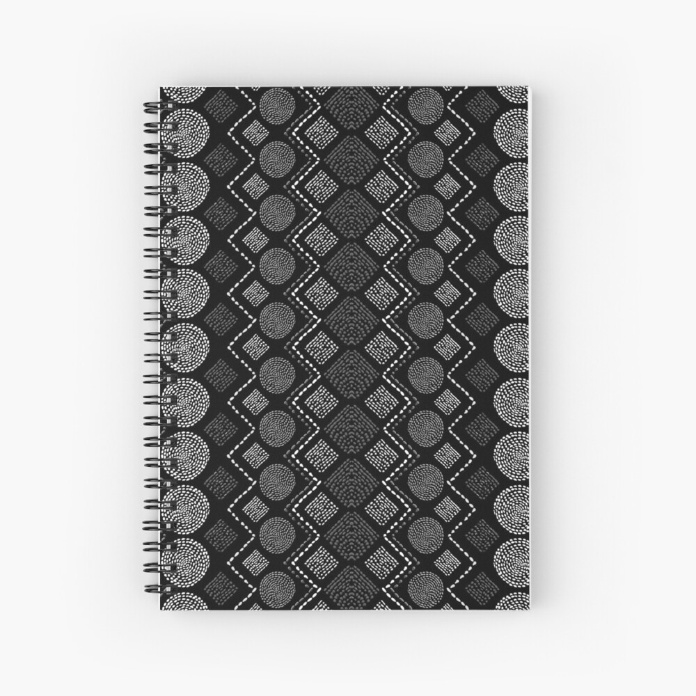 Chic African Motif Spiral Notebook