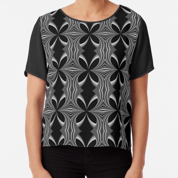 Royal Butterfly Chiffon Top