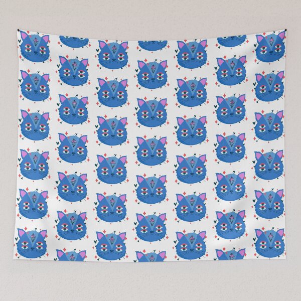 Item preview, Hearts and Stars - Fun, Cute, Magic Sparkle, Trippy Cat T Shirt 1.2 designed and sold by Quirky-Style.