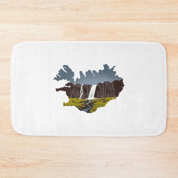 Item preview, Iceland, map and landscape designed and sold by landscapeworlds.