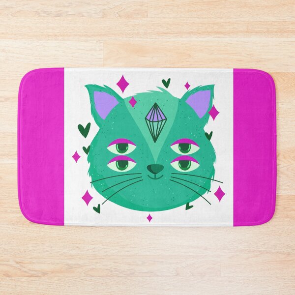 Item preview, Hearts and Stars - Fun, Cute, Magic Sparkle, Trippy Cat T Shirt 1.3 designed and sold by Quirky-Style.