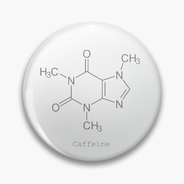 Item preview, Caffeine Molecule Grey designed and sold by Walderbeast.