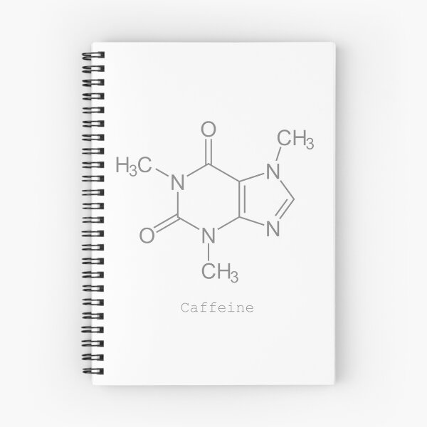 Item preview, Caffeine Molecule Grey designed and sold by Walderbeast.