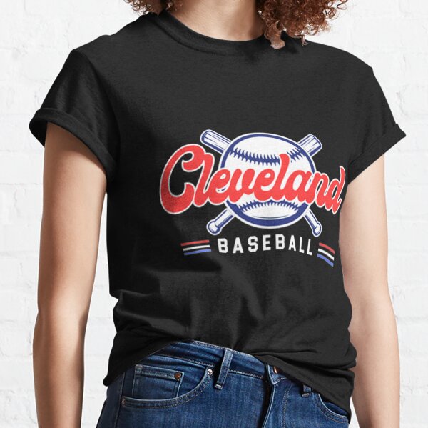 CLEVELAND INDIANS JERSEY T SHIRT V-Neck Baseball Defunct Chief