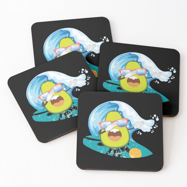 Item preview, funny avocado surfing designed and sold by PlusAdore.