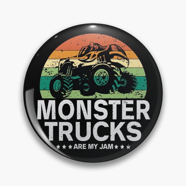 Item preview, Vintage Monster Truck Are My Jam Retro Sunset T-Shirt designed and sold by HappyBright.