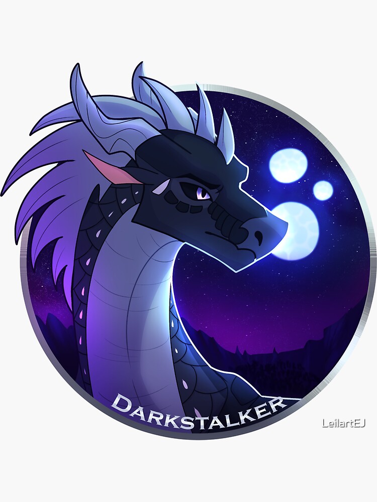 "Darkstalker Wings Of Fire Legends" Sticker for Sale by LeilartEJ Redbubble