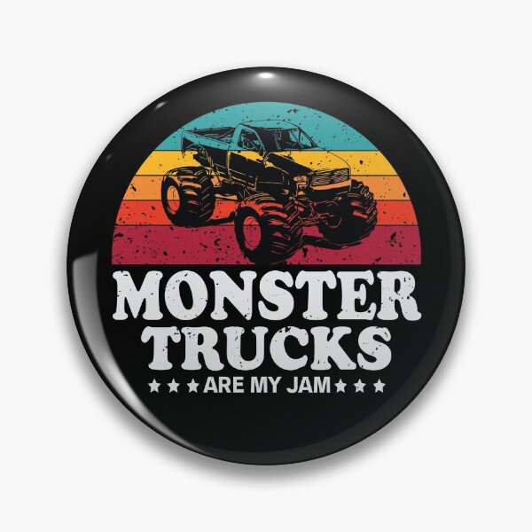 Item preview, Vintage Monster Truck Are My Jam Retro Sunset T-Shirt designed and sold by HappyBright.