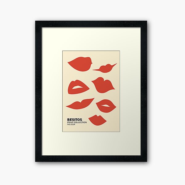 Item preview, Red lips, Kisses art print, Retro poster, Posters aesthetic, Museum poster, Exhibition print designed and sold by KristinityArt.