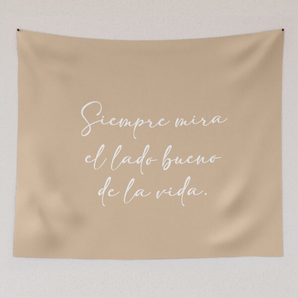 Item preview, Siempre mira el lado bueno de la vida. Cita en español designed and sold by Aryam Quotes.