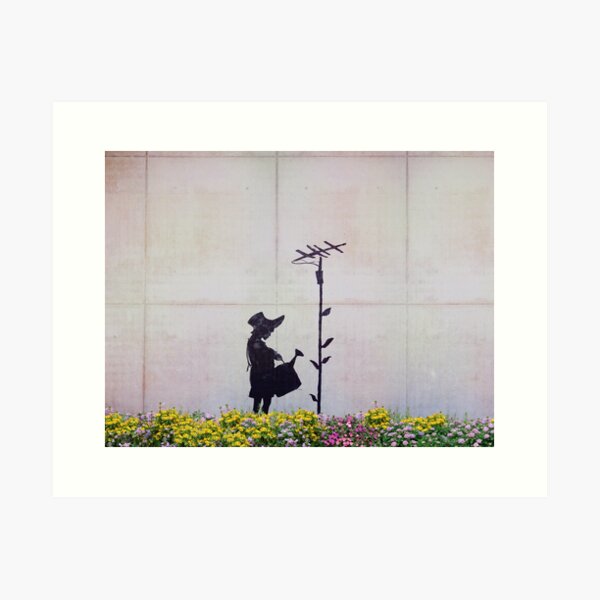 Item preview, Garden Girl - Banksy designed and sold by WE-ARE-BANKSY.