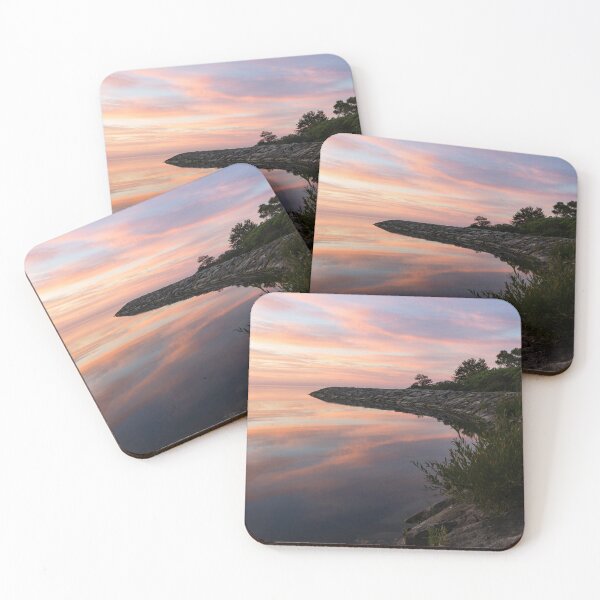 Item preview, Colorful Cove - Still and Soft Dawn on Lake Ontario designed and sold by Georgia Mizuleva.