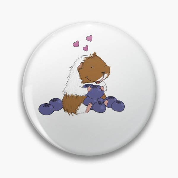 Item preview, Guinea pig and blueberries  designed and sold by mondesign26.