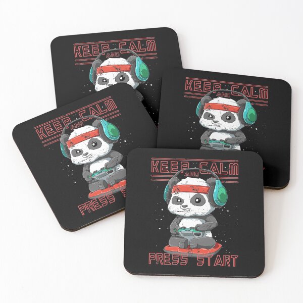 Item preview, Funny Panda Gaming Gamer keep calm and press start designed and sold by melomedia.