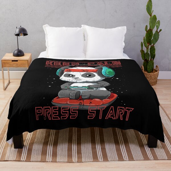Item preview, Funny Panda Gaming Gamer keep calm and press start designed and sold by melomedia.
