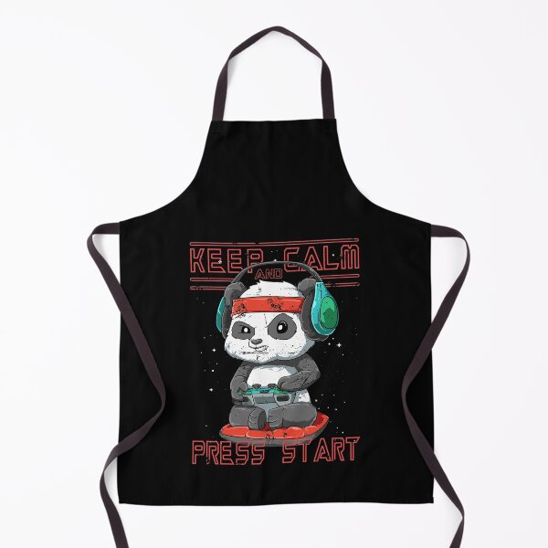Item preview, Funny Panda Gaming Gamer keep calm and press start designed and sold by melomedia.