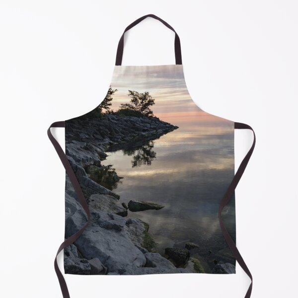 Item preview, On the Rocks - Silky Colorful Lakeside Morning designed and sold by Georgia Mizuleva.